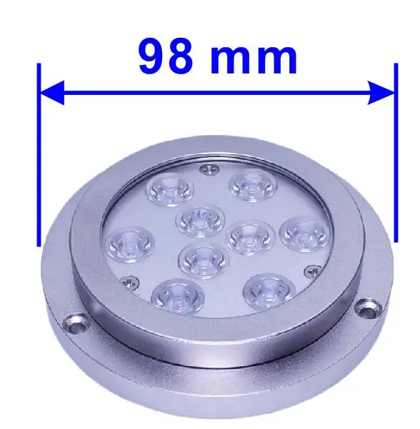 IP68 Round Flush Mounting Stainless Steel RGB Thru Hull Marine Underwater LED Light 12V For Boats Ship