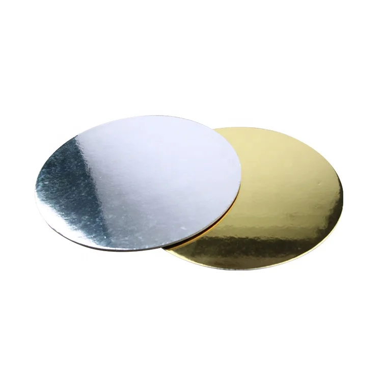 
Wholesale multiple colors Cake board Round, Food grade double side cake tray cardboard 
