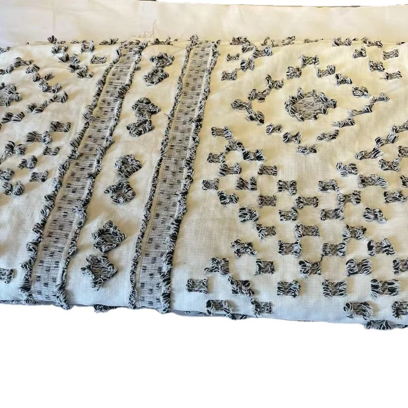 Wholesale Jacquard 100 Polyester Microfiber Bed Sheet Fabric Yard  in width 235cm 250cm 260cm 280cm