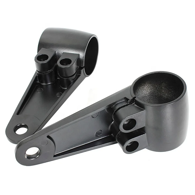 Black Universal Headlight Mount Brackets Fork 35/39/41mm For Motorcycle Chopper Cafe Racer Universal