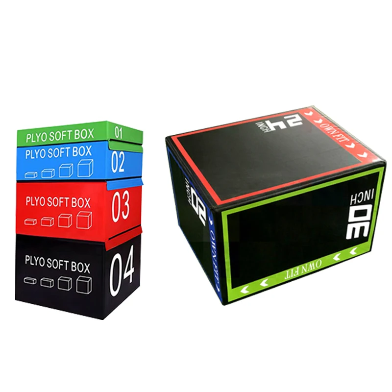 Заводская Настройка логотипа тренажерный зал тренировочные приседания безопасная мягкая пиометрическая коробка для прыжков Plyo Soft Plyosoft Box