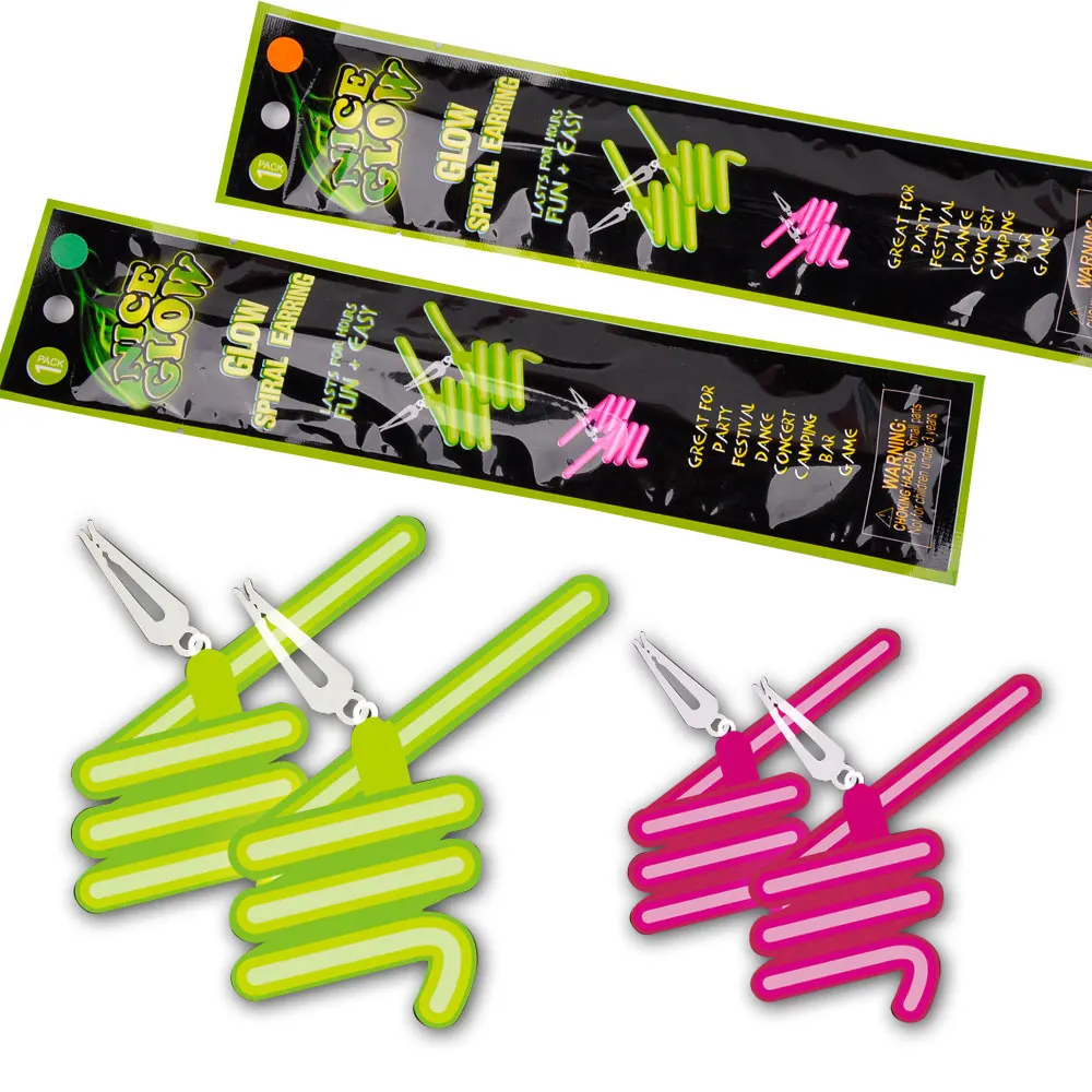 non toxic glow stick earrings glow in dark earrings for party
