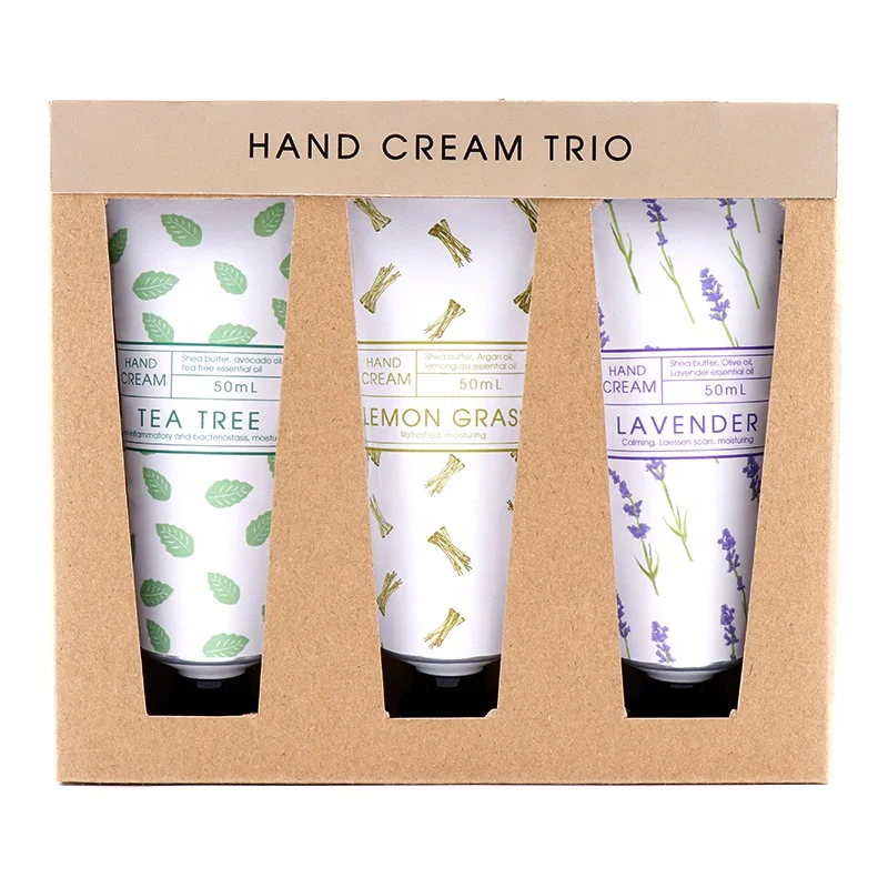
Wholesale Custom 3 in 1 Gift Set Vegan Perfume Dark Knuckles Moisturizing Organic Whitening Natural Hand Cream Set 