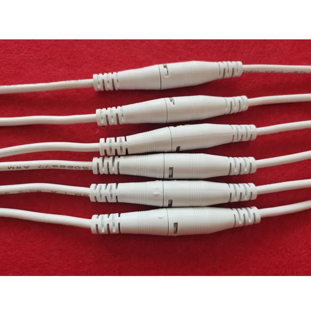 12V 5.5X2.1Mm Female DC Power Socket Connector Cable Plug Wire For  LED Light