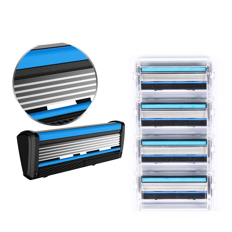 Imported High Quality Razor Blade Adjustable System Razor Cartridge 5 Blade Shaving Razor for Men