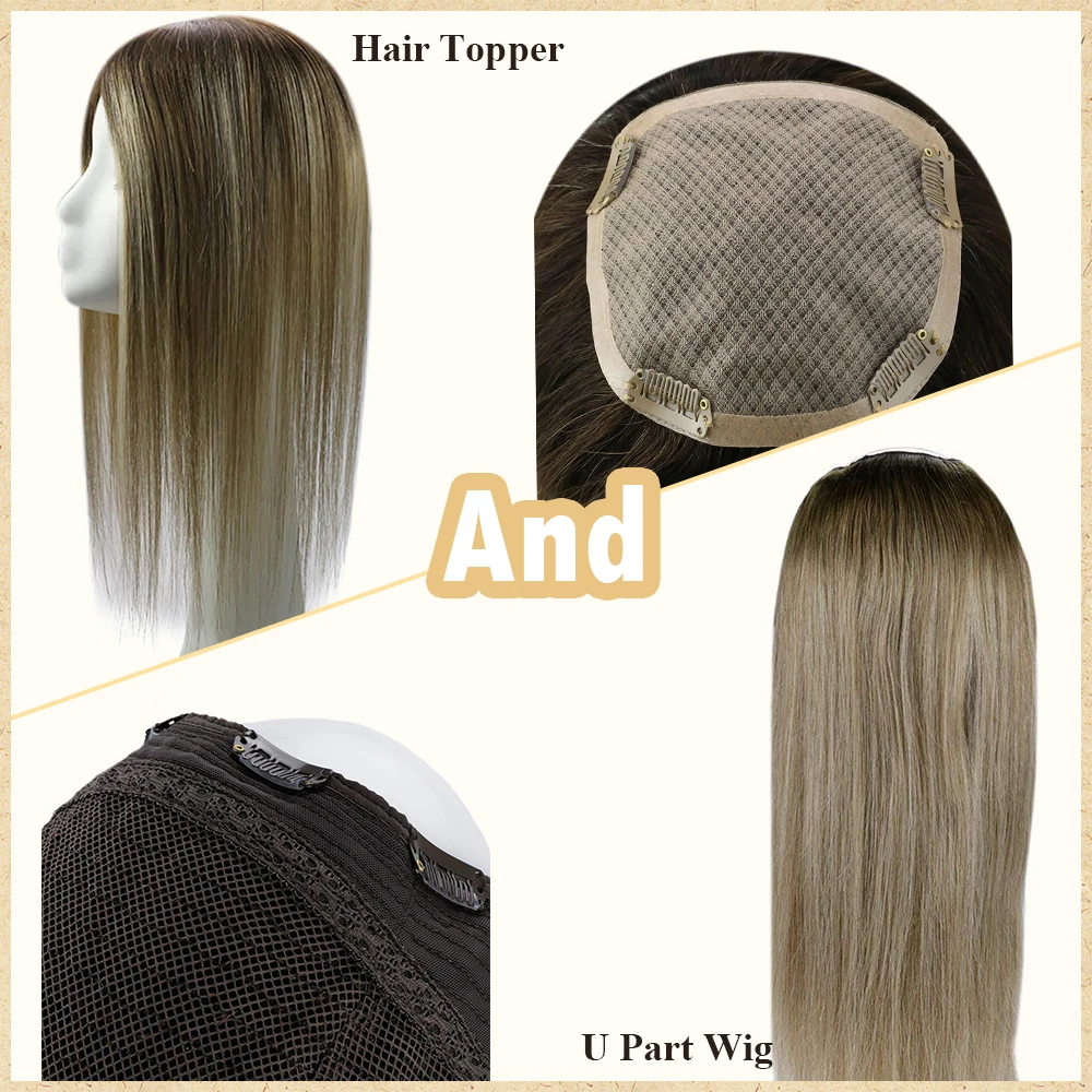 Full Shine Buy Together 25% Off Multiple Hair Color U Part Wig and Hair Topper