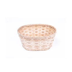 2022 Hot Sell Meyve Sepeti Home Decor Small Size Rattan Woven Fruit Tray Woven Storage Basket