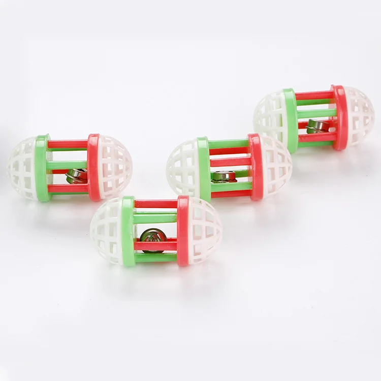 Interactive Toy Multicolor Roller Throwing And Teasing Puzzle Small Plastic Hollow Ball Cat Toy