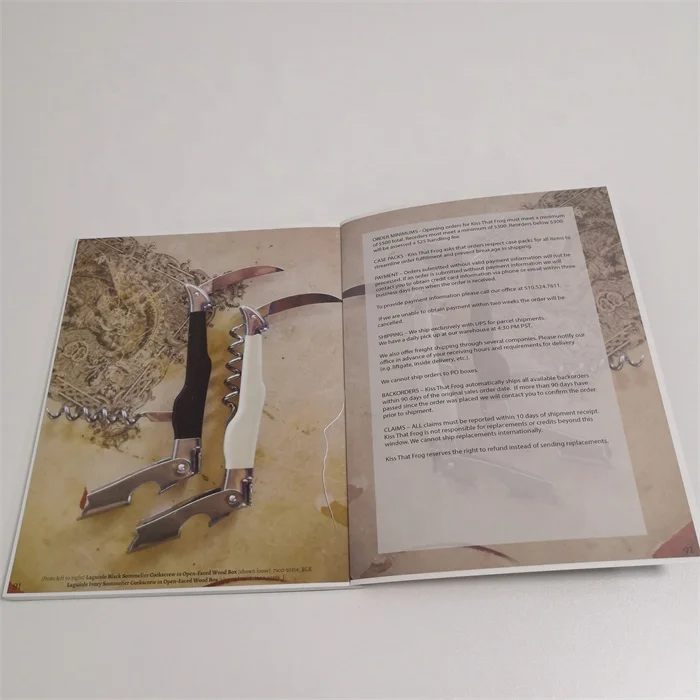 China factory printing handmade hotel decorative lamp catalogue