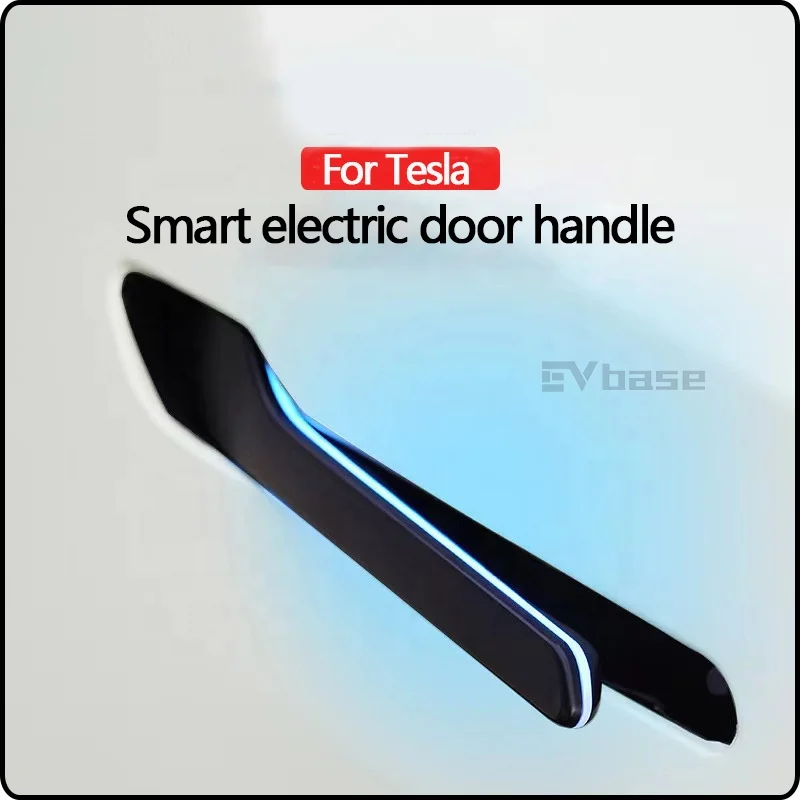 Tesla Auto Door Handle Colorful Light Tesla Electric Door Handles automatic tesla model 3 auto door handle for Model 3 Y