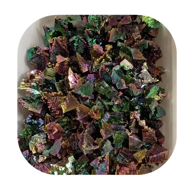 spiritual products crystals crafts raw minerals gemstone gifts natur stone rainbow rough Bismuth ore specimens for Reiki