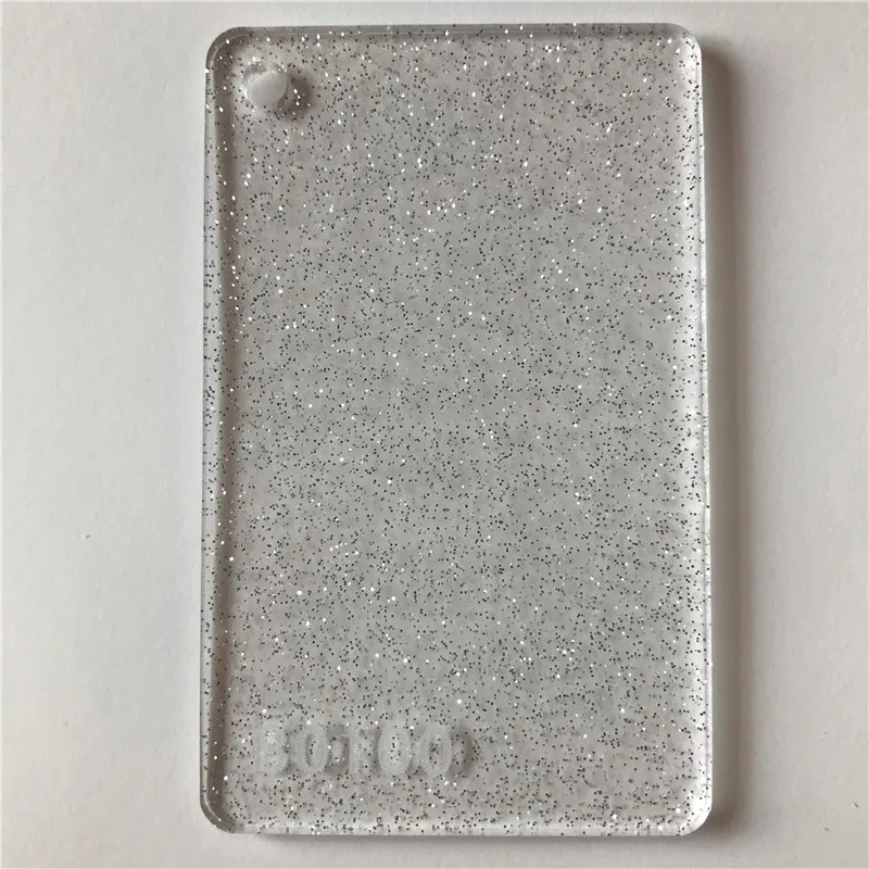 Factory wholesale PMMA Colorful Transparent Glitter Acrylic sheet  with different patterns