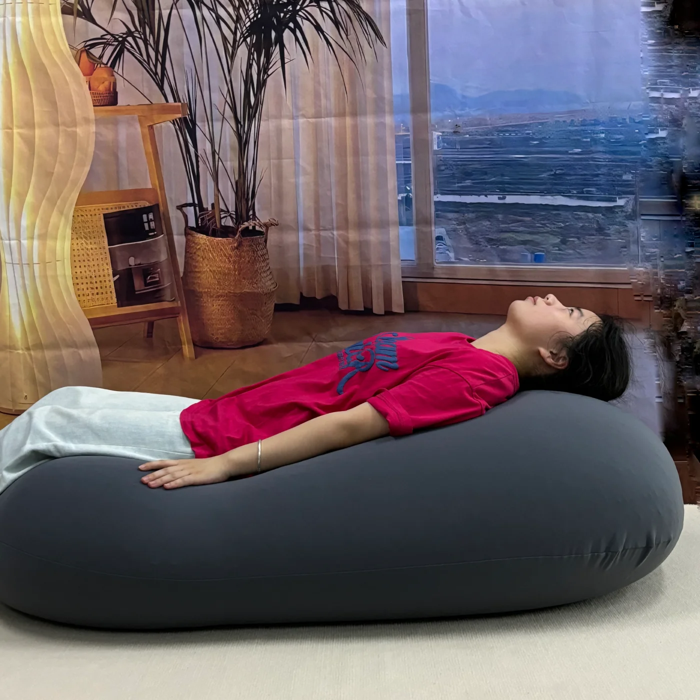 Beanbag Sofa Bed Living Room Bedroom Cloud Lazy Sofa Floor Cozy Elastic Bean Bag Cushion