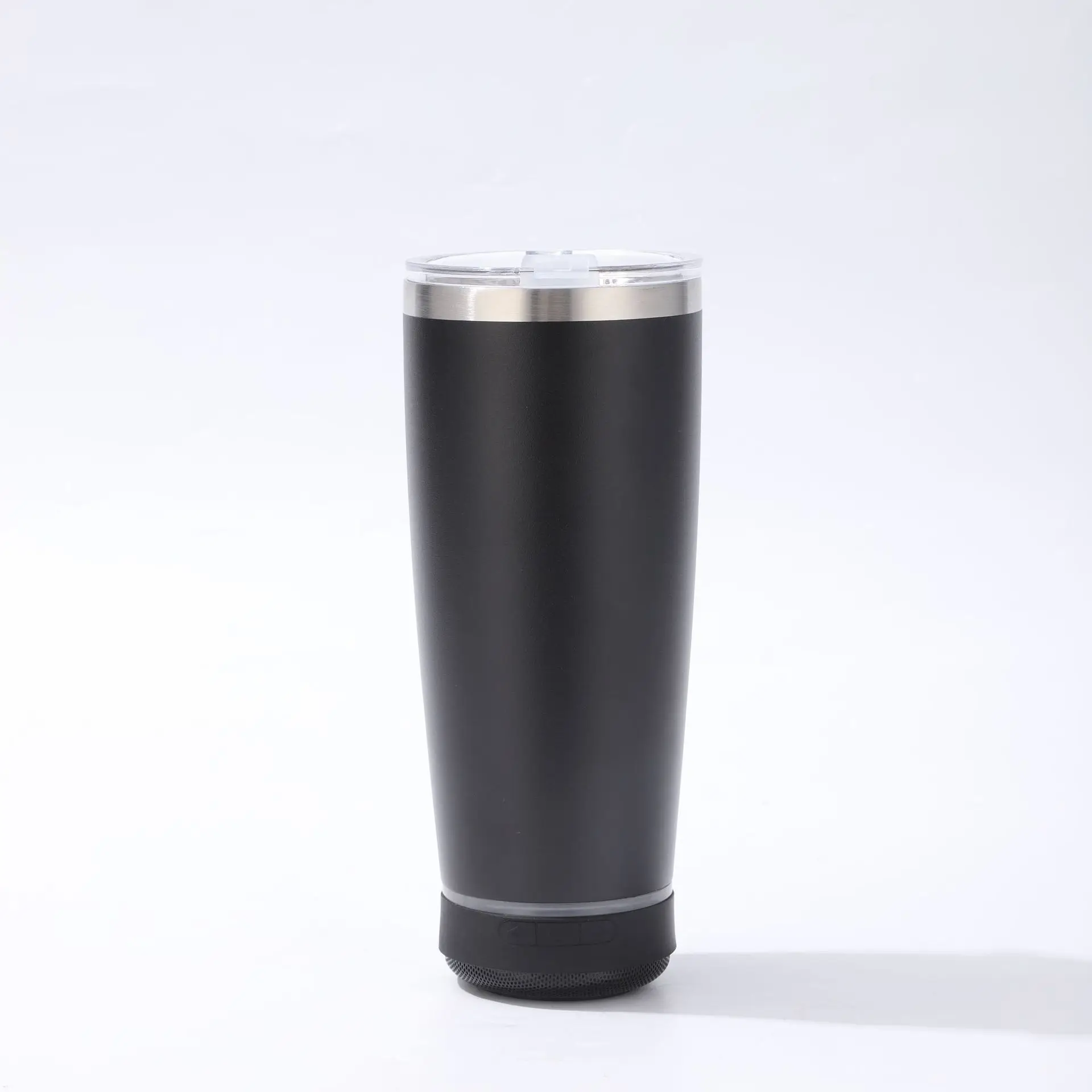 20oz Speaker Tumbler Wide Mouth Smart Music Vacuum Insulated Double Wall Coffee Cup Stainless Steel Bluetooth