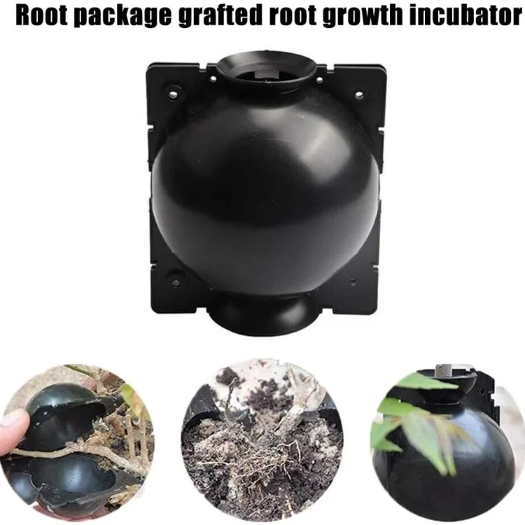 2021hot sale black plant root growing boxes grafting device high pressure propagation ball assisted cutting rooting box