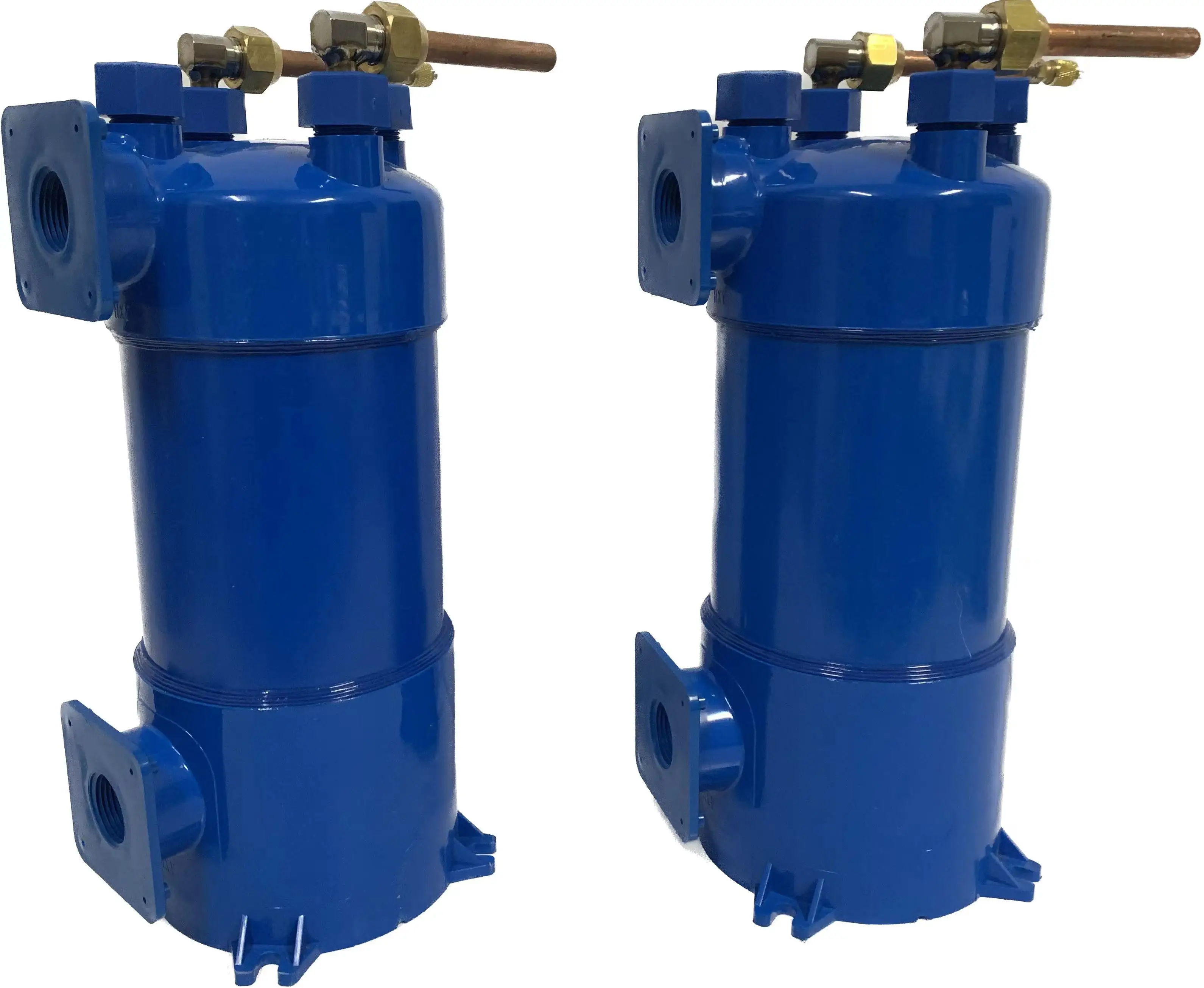 Ecoice Salt  Seawater 2HP Screwed Titanium Tube Evaporator Coil PVC Shell Heat Exchanger for Heat Pump Aquarium Chiller