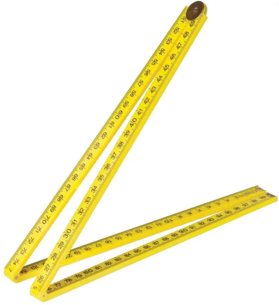 1 метр линейки плотника четыре складной линейки с пластиковым бамбуковым деревянным материалом для шитья и одежды
