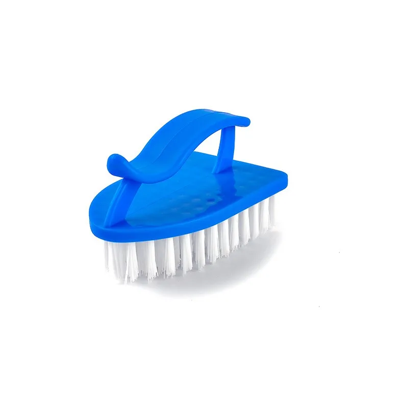 JS-10 virgin plastic scrub brush cleaning shower scrubber with ergonomic handle and durable bristles