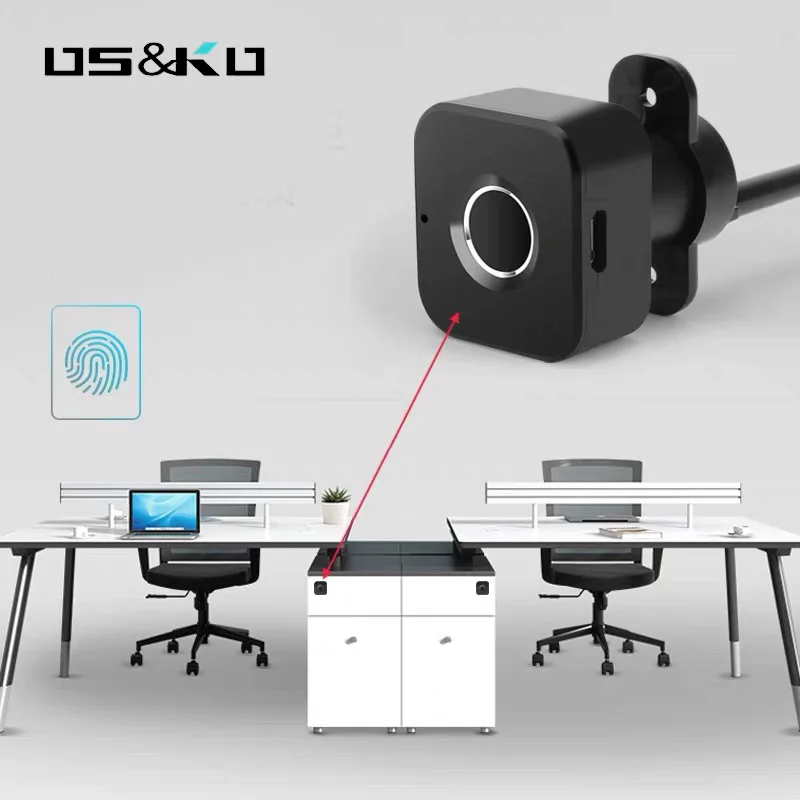 Mini Electronic Biometric Fingerprint Drawer Locker Cabinet Lock for Home School Office Smart Finger Touch