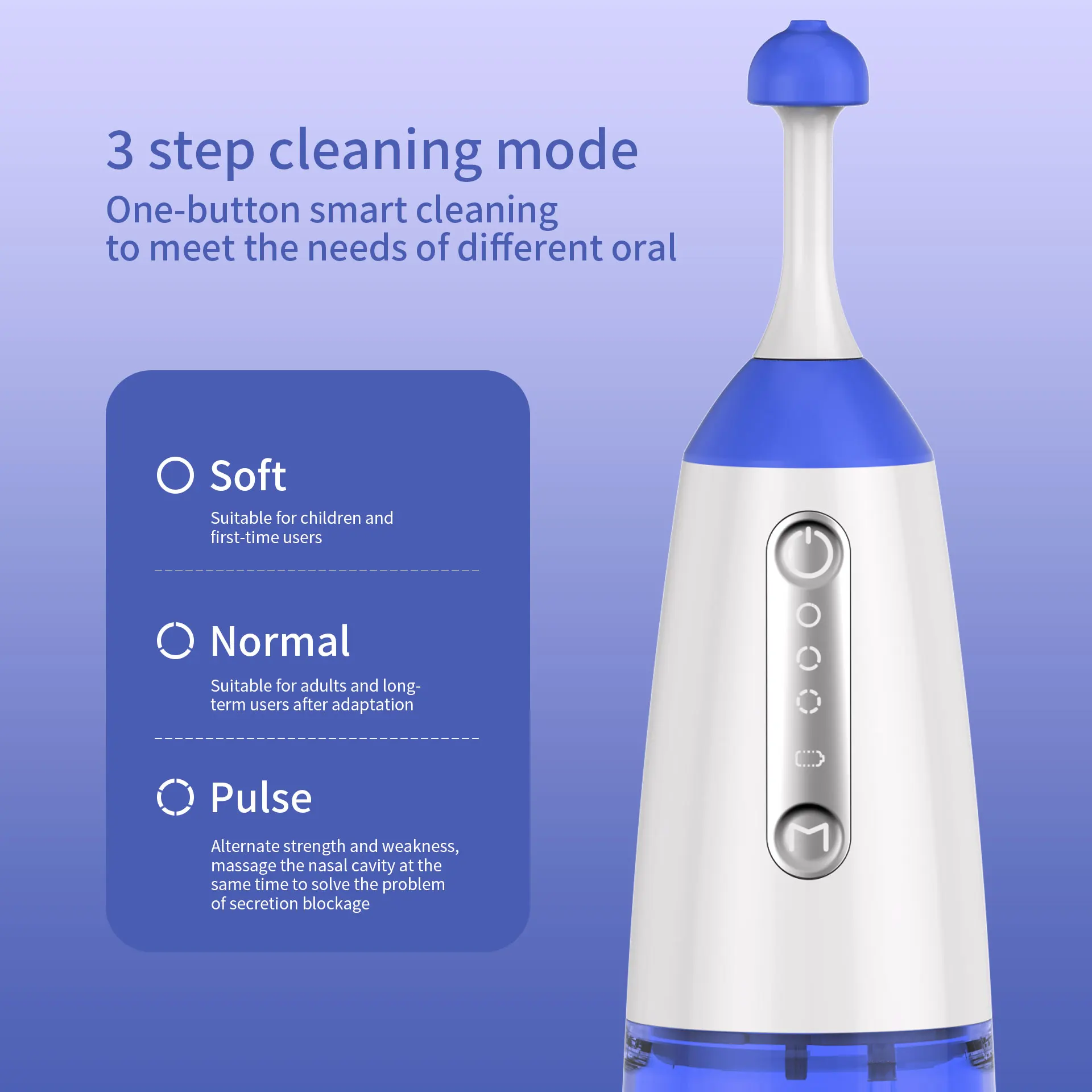 Custom Wholesale Electrical Nose Cleaner  Portable Nasal irrigator Nostril Cleaner