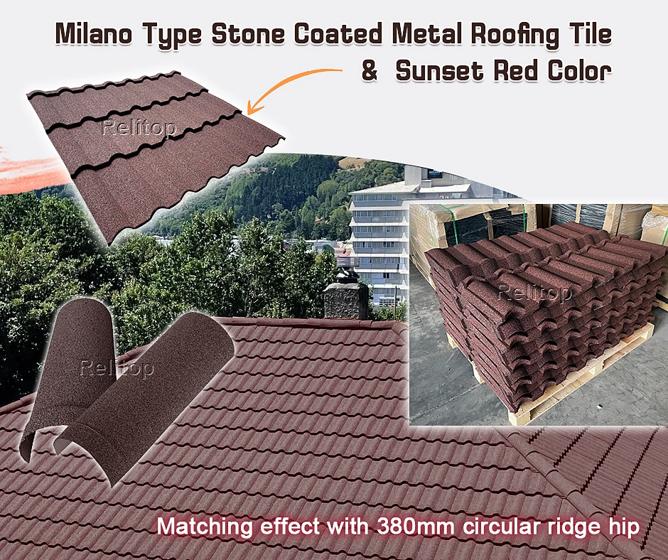 Newest Building Construction Materials Stone Coated Metal Roof Tiles Pricehighly weather resistance ability 50 years warranty