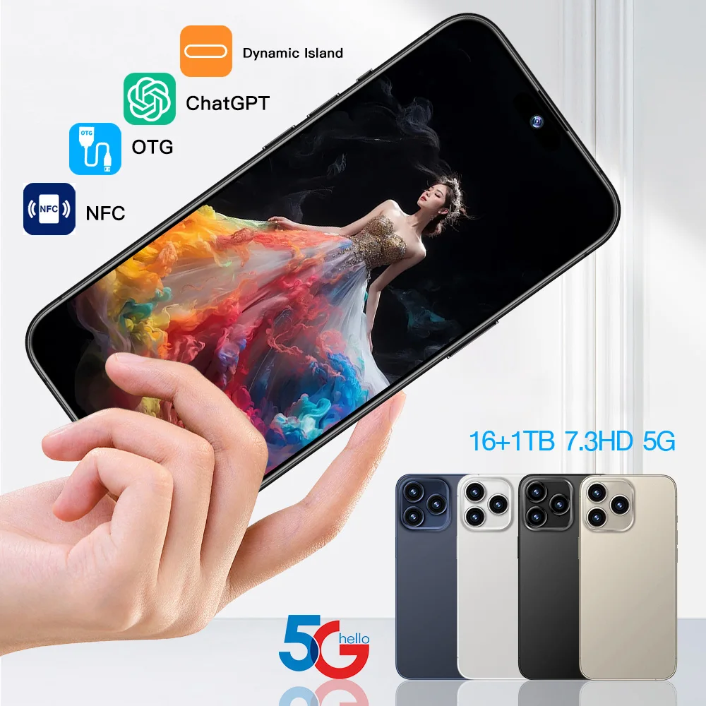 Слиморо дешевая цена i для 14 15 16 Xr Pro Max Mobile Amart Phone Deal 3G & 4G Прочный разблокированный 5G смартфон 2024 популярные товары i16