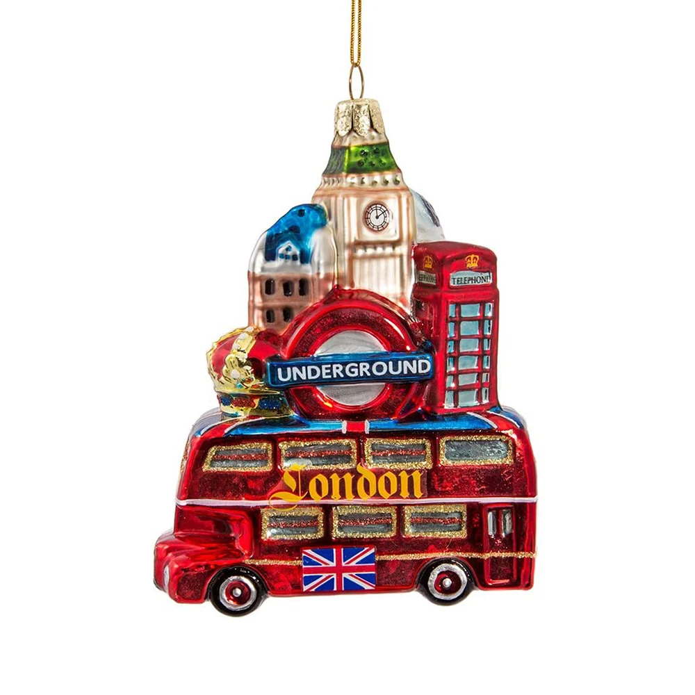 MRS Accept Custom Hand Blown Glass Christmas Ornament Glasses Car Decoration