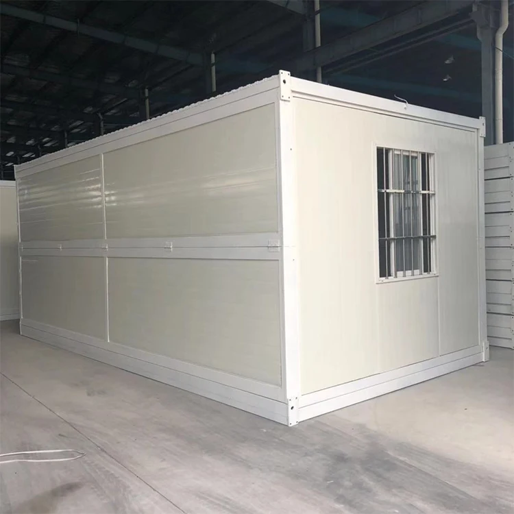 Office Folding Container House Low Cost Modular Prefabricated Portable Foldable Homes Customized 20ft Small Container Mall