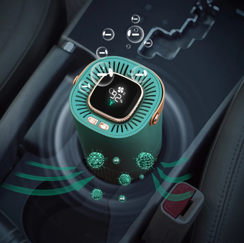 OEM household appliances negative ion portable car air purifier