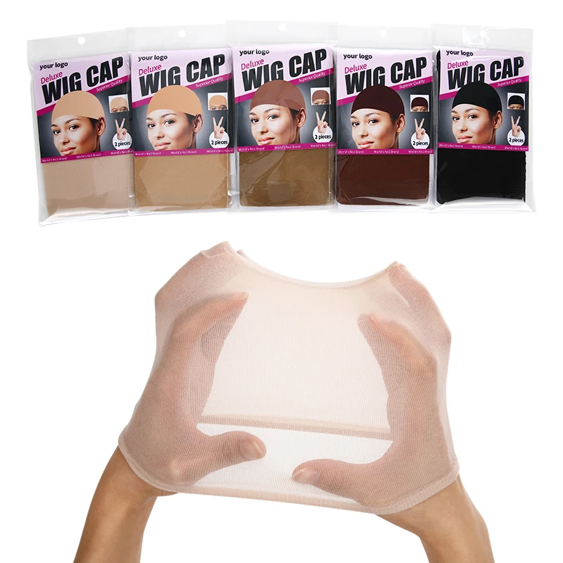Оптовая продажа, дышащие обнаженные колпачки для париков, эластичные нейлоновые колпачки для париков
