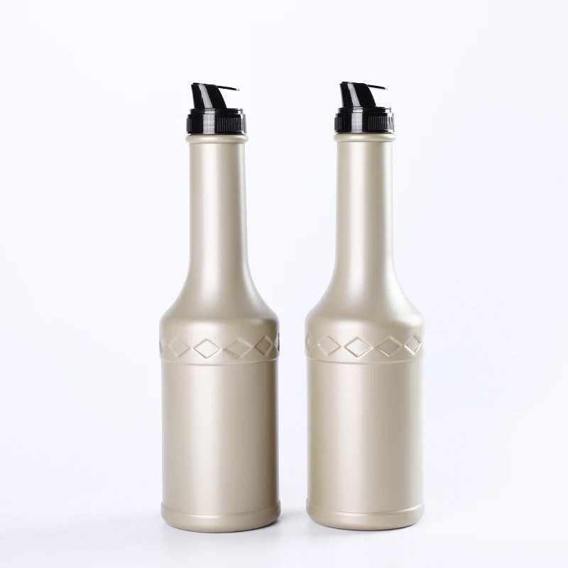 Silk Screen Print Custom Adhesive Waterproof Food Drink Fruit Juice Bottle Sticker Labels For Beverage HDPE 1000ml Juice Bottle