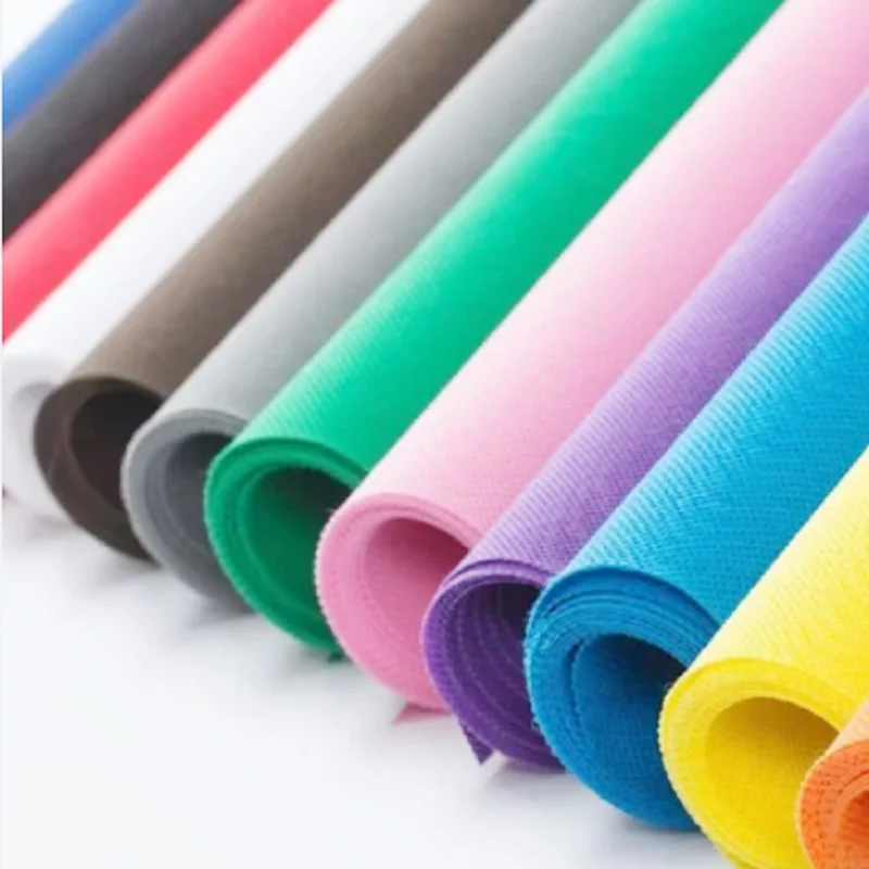 factory polypropylene spunbond pp non woven fabric roll colorful nonwoven fabric manufacturer
