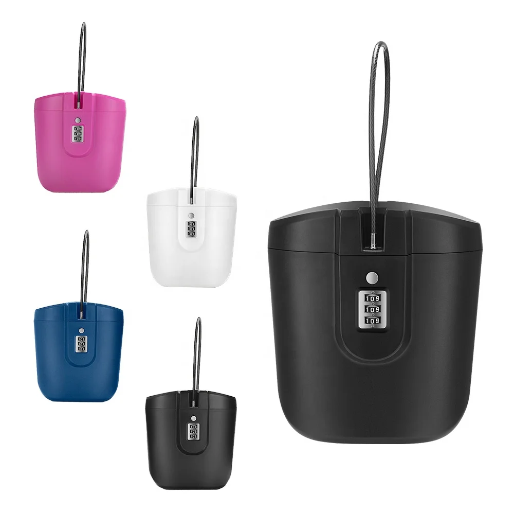 New Arrival Outdoor Anti-Theft Waterproof Combination Portable Beach Safe Box Safety travel  Beach Chair Lock Box