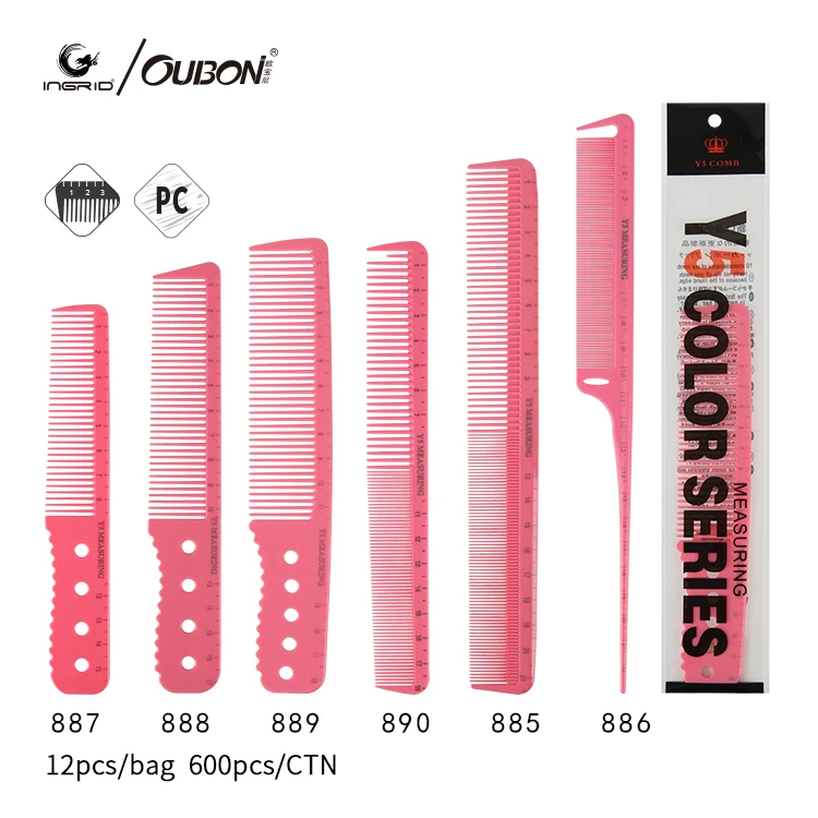 Professional Hair Scale Comb Set Salon Hair Cutting Styling Measure Combs