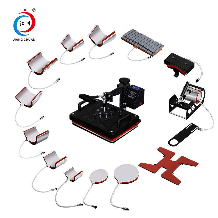 Multicolor 15 In 1 Combo Heat Press Machines All In One Sublimation Machine