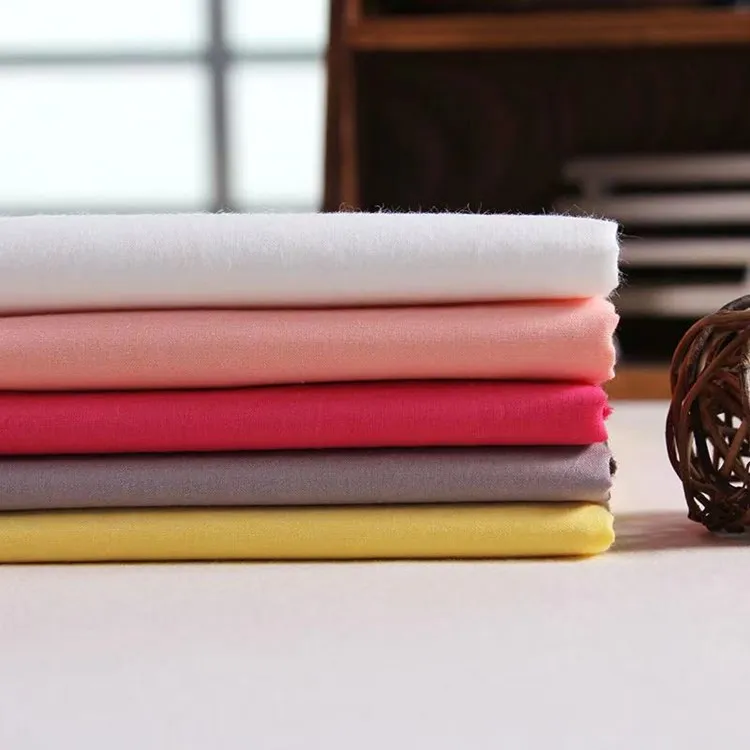 organic cotton fabric textile casual voile plain 60s for skirts and