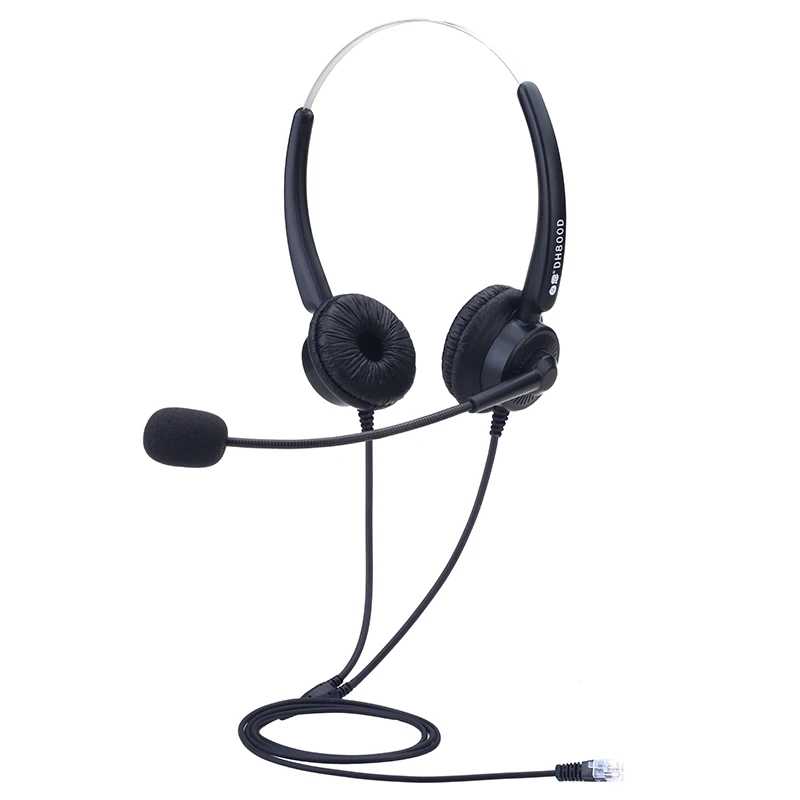 
Dh800d new single ear microphone call center rj09 crystal plug-in telephone binaural headset 