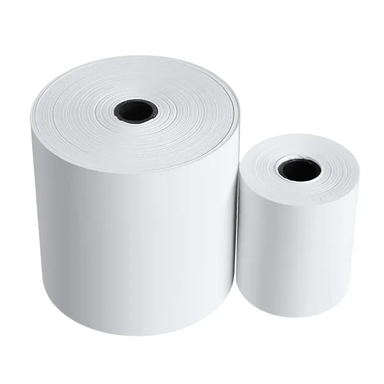 Factory customized POS cash register thermal paper rolls  thermal paper rolls jumbo thermal paper size 3 1/8 x 230 57x40 80 x 80