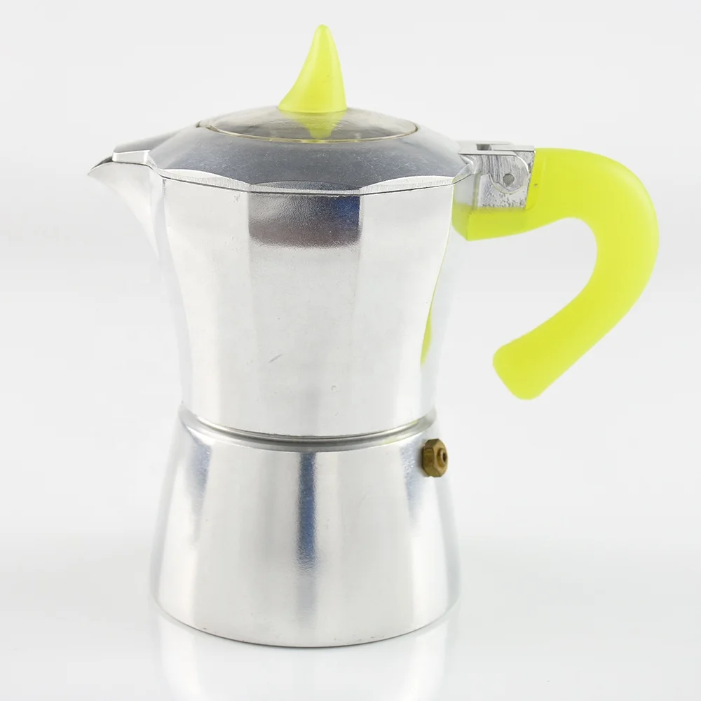 
Customized Espresso 3 Cup Coffee Maker Mocha Pot 