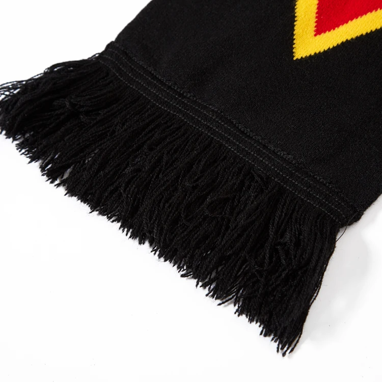 New Custom Jacquard Knitted Scarf High Quality Warm Winter Acrylic Scarf