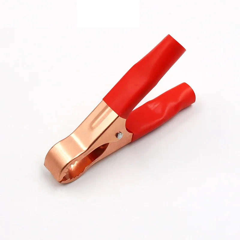 100A Red & Black Metal Car Battery charger Clips Crocodile Alligators Test Clamps Connector Plug Power