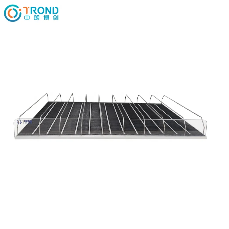 Supermarket shelf Bottle Slider Drink Can Beverage Fridge Divider Pusher Glide Gravity Feed Roller Track shelf system