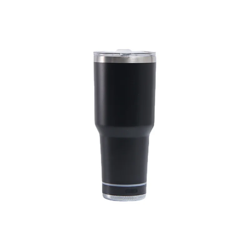 Новая чашка 20oz30oz пластиковая аэрозольная изоляционная портативная вакуумная кружка из нержавеющей стали для льда bluetooth аудио умный автомобильный стакан
