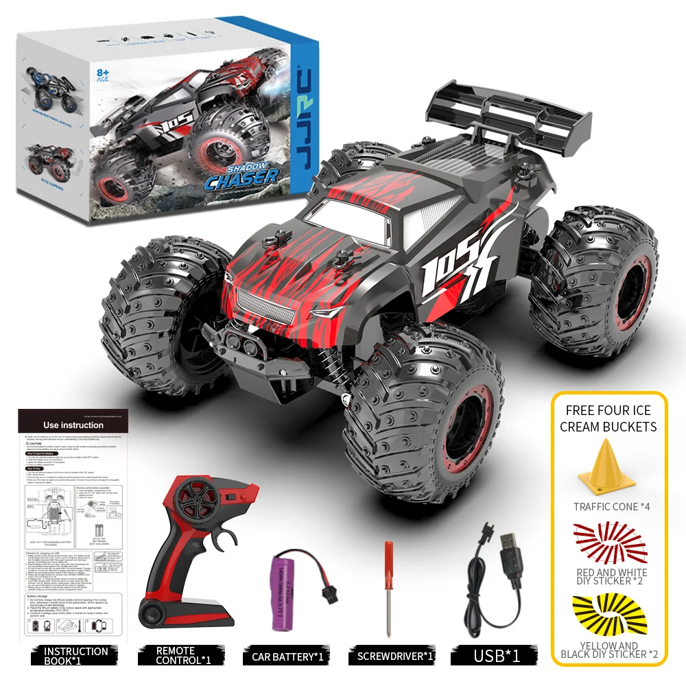 JJRC Q105 конкурентоспособный большой нескользящий игрушечный автомобиль высокоскоростной внедорожный с дистанционным управлением грузовик Радиоуправляемый