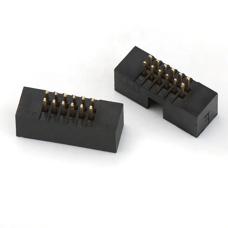 male female shrouded 1.27mm pitch 2x6 pins 12pins dc3 box pin header 1.27 pin header