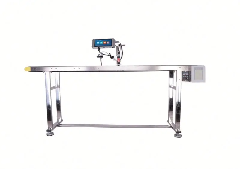 S10 online automatic L3 jet printer date batch number packaging plastic bag assembly line inkjet printing two-dimensional code