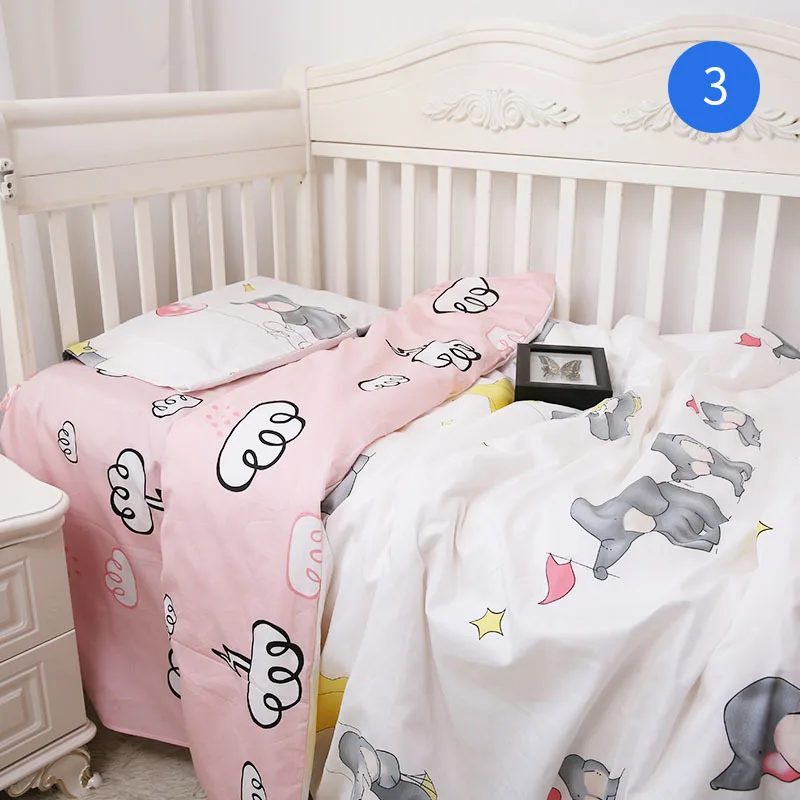 Custom 3 Pcs Cartoon Animal Summer 3D Printed 100% Cotton Hotel Bedsheets Bedding Set, Good Quality Home Comforter Bedding Set/