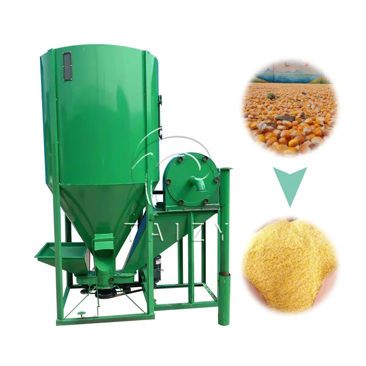 Best selling vertical feed crusher mixer machine animal feed crushing and mixing machine for sale