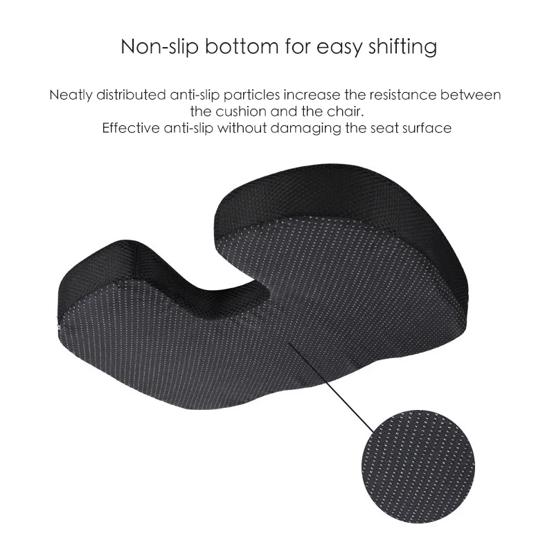 Hot Selling Customizable Orthopedic Gel Car Seat Cushions For Office Chair and Car Soft Memory Foam Car Seat Cushion