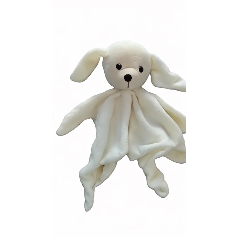 Baby Stuffed Toys Soft Animal Head Plush With Teethers Baby Security Blanket Chinese manufacture for baby stuff